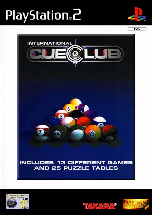 International Cue Club box art for Playstation 2